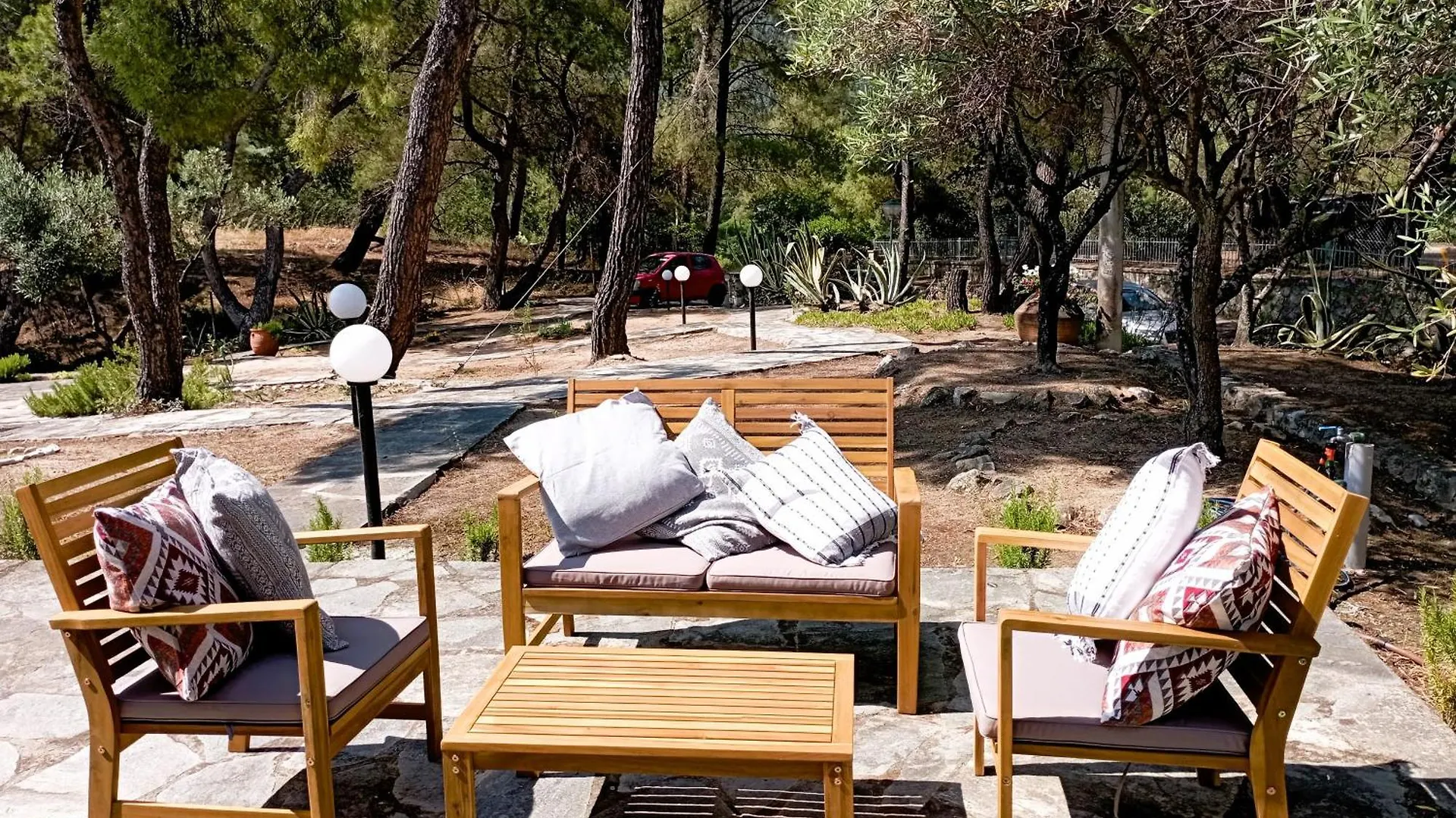 House In Pines In Front Of The Sea Villa Vourvourou Greece